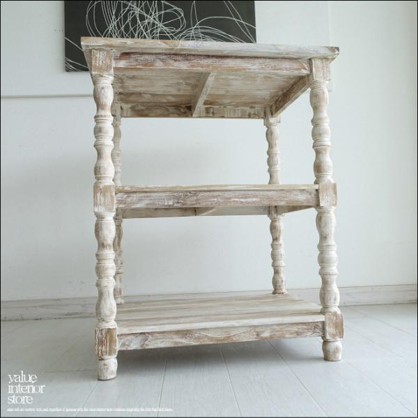 チークシェルフ角WW65 書棚 本棚 収納棚 陳列棚 飾り棚 什器 手作り 収納ラック シャビー 無...