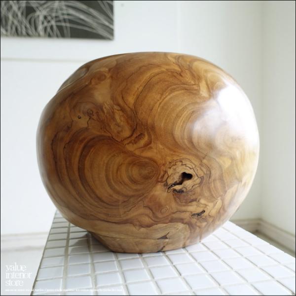 総無垢 プランツポットNA02 鉢カバー 木鉢 プランツカバー 丸鉢 小物入れ 天然木 手作り プリ...