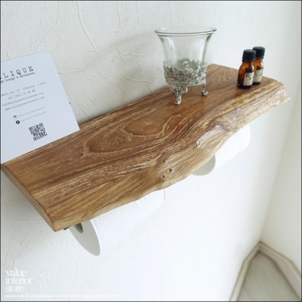 無垢材 オールドチークトイレットペーパーホルダーM トレイペーパーホルダー 古材 手作り 銘木 一点...