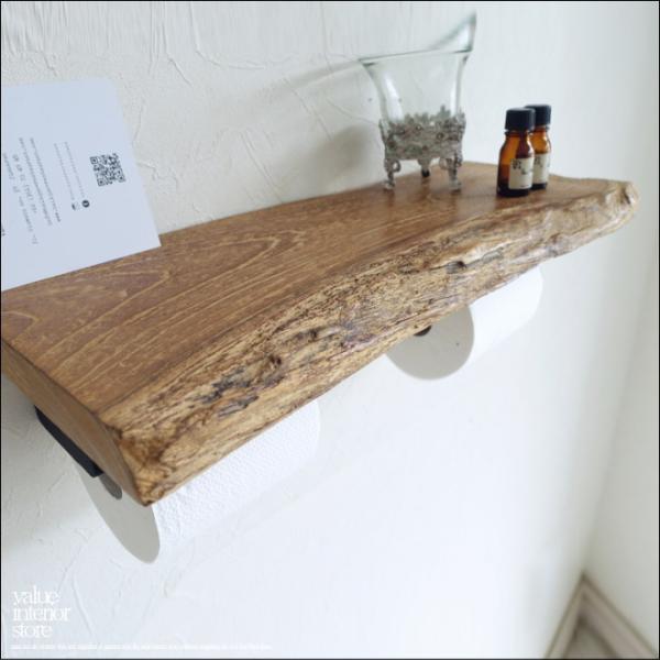 無垢材 オールドチークトイレットペーパーホルダーO トレイペーパーホルダー 古材 手作り 銘木 一点...