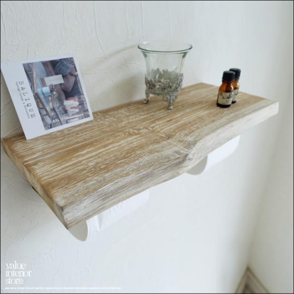 無垢材 チークトイレットペーパーホルダーWK/6 トレイペーパーホルダー シャビー 手作り 銘木 ナ...