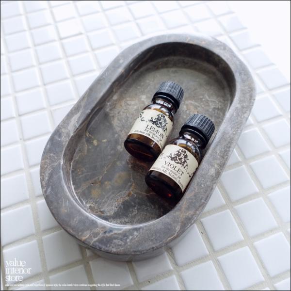 大理石トレイOval-GY アクセサリートレイ マーブルトレイ 小物入れ 天然大理石 洗面用品置き ...