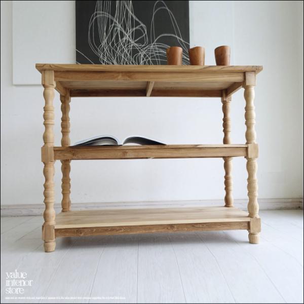 チークシェルフ角100N 書棚 本棚 収納棚 陳列棚 飾り棚 什器 無塗装 手作り 収納ラック 総無...