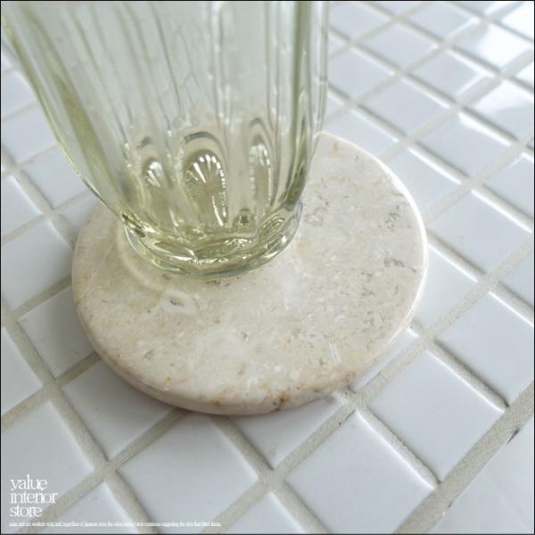 大理石コースターCir/IV コップ敷き コップ受け ジュエリートレイ マーブルトレイ 飾り台 小物...