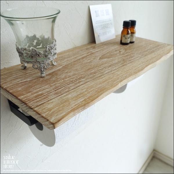 無垢材 オールドチークトイレットペーパーホルダーW/01 トレイペーパーホルダー 古材 手作り 銘木...