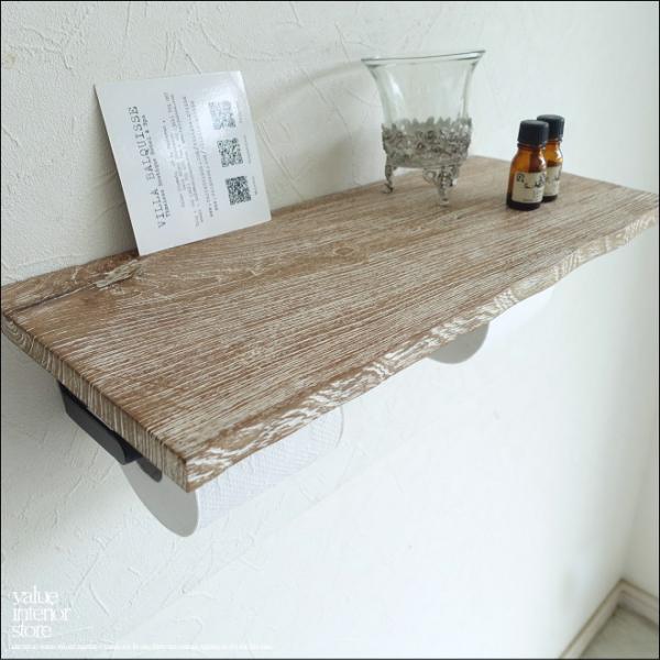 無垢材 オールドチークトイレットペーパーホルダーW/02 トレイペーパーホルダー 古材 手作り 銘木...