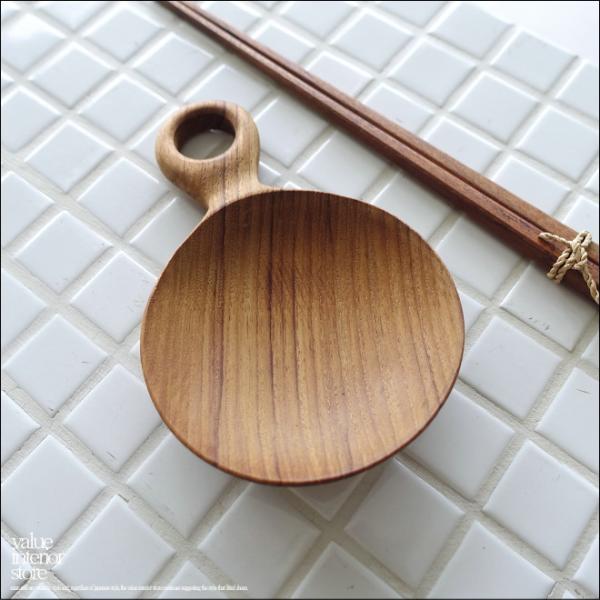 チーク無垢材 ハンドルプレートHole/S 小皿 薬味皿 豆皿 醤油皿 和菓子皿 アクセサリートレイ...