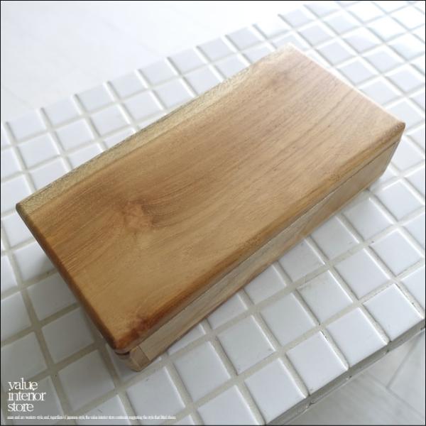 チーク無垢材 フリーボックスAng 小物入れ アメニティボックス アクセサリー入れ 時計ケース 収納...