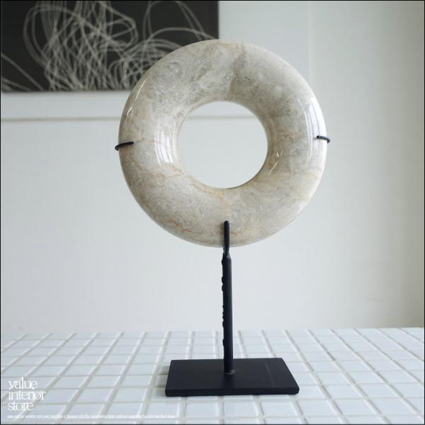 天然大理石オブジェCir マーブル 置物 装飾 天然石アート 円形オブジェ カフェ装飾 飾り デコレ...