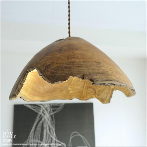 チーク無垢材 ペンダントライトkugel/07 天井照明 照明器具 ランプシェード 吊り下げ灯 明か...