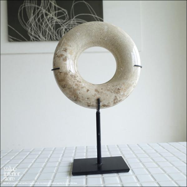 天然大理石オブジェCir マーブル 置物 装飾 天然石アート 円形オブジェ カフェ装飾 飾り デコレ...