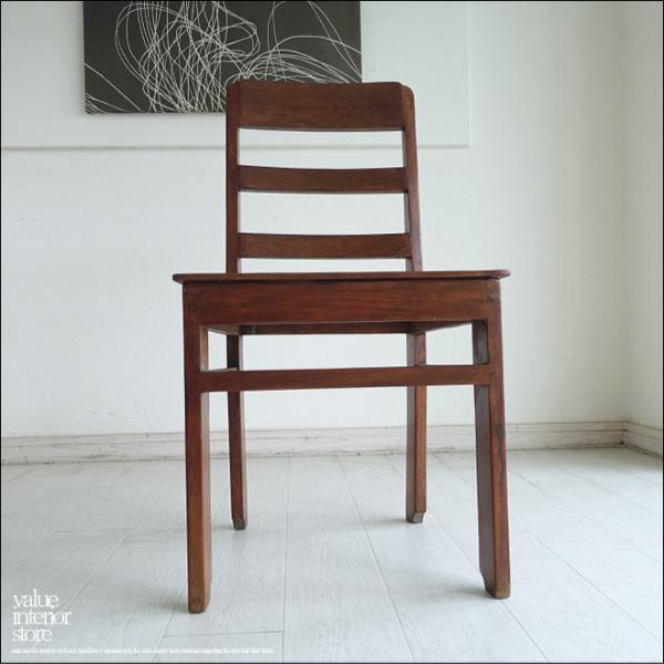 チーク無垢材 ヴィンテージチェアNV ダイニングチェア 椅子 イス ナチュラル 古材家具 再生家具 ...