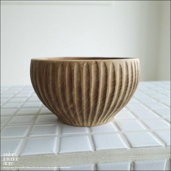 チーク無垢材 お椀/N11cm 小鉢 サラダボウル 丸小鉢 ご飯茶碗 飯碗 木製食器 木の食器 アウ...