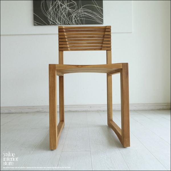 チーク無垢材 ダイニングチェアHuit パソコンチェア イス 椅子 デスクチェア ナチュラル シンプ...