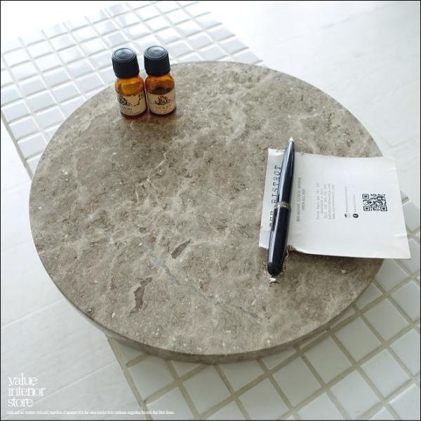 大理石トレイCircle-GY 天然大理石 マーブルトレイ ジュエリートレー 飾り台 小物置き 円形...