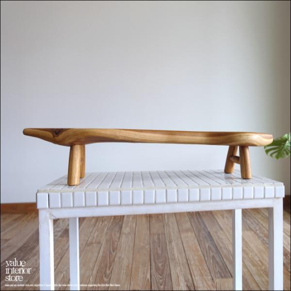 チーク無垢材 マルチラック71cm  飾り台 キッチンラック ディスプレイトレイ ロングトレイ 什器...