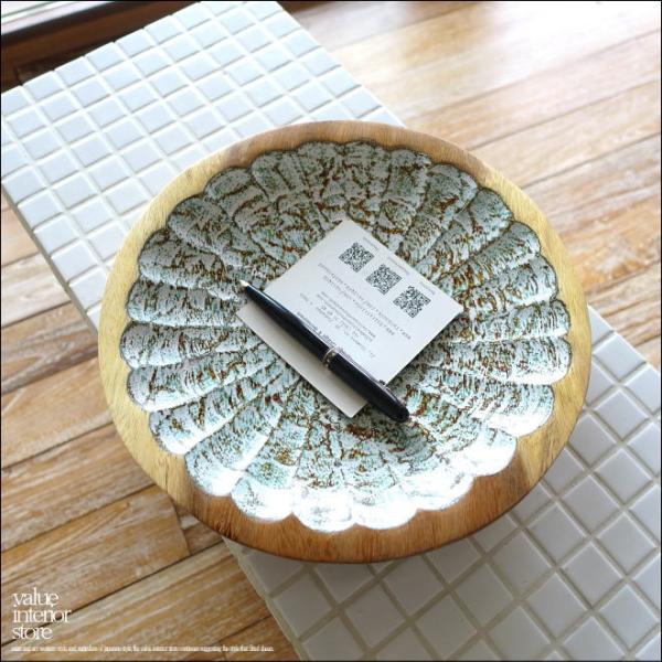 モンキーポッド総無垢材 デコレーショントレイW 小物入れ 飾り皿 木製 菓子器 手作り エスニック ...