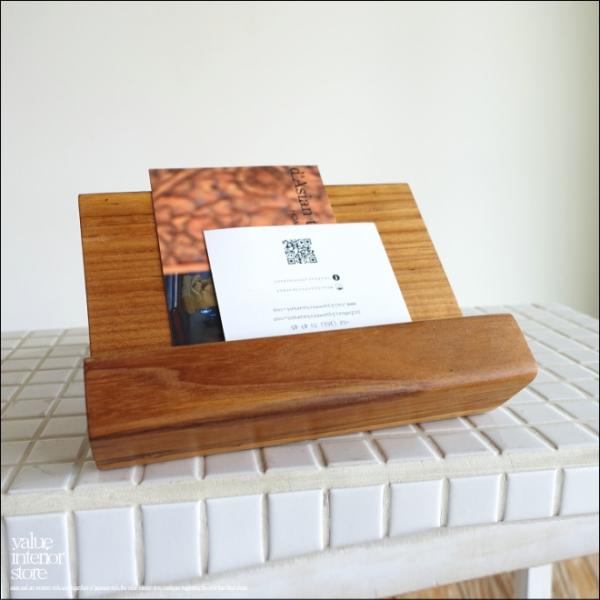 チーク無垢材 メニュースタンドCarte タブレットスタンド メニュー立て パソコンスタンド ブック...