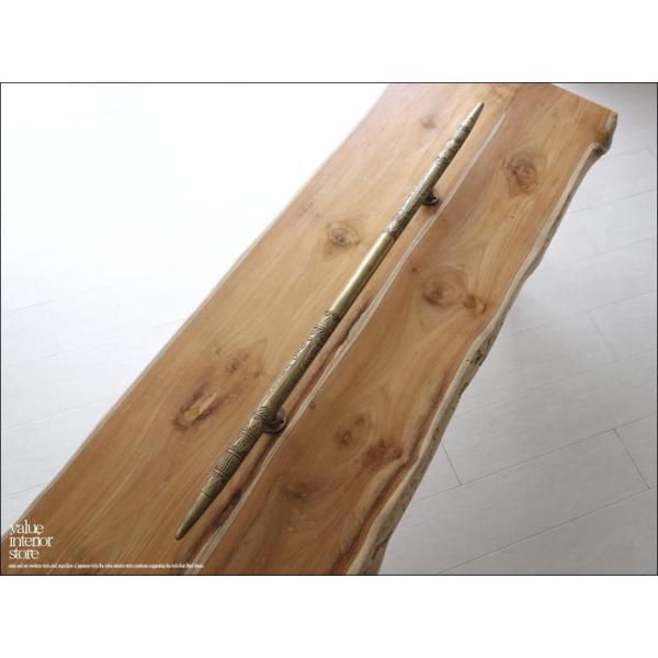 真鍮ドアハンドルW100cm アンティーク調 取っ手 ドアノブ 手摺 手すり 扉用 引き戸用 店舗什...