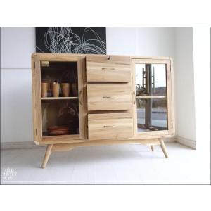 チーク総無垢材 ガラスパンケース80N ショーケース 陳列ケ−ス 飾り棚