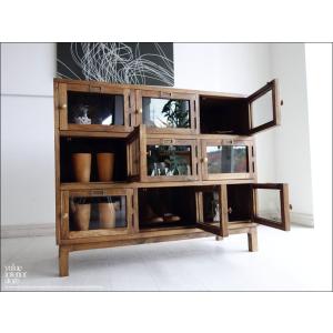 チーク無垢材 ロッカーNA 下駄箱 シュ−ズボックス 収納家具 新品 靴箱