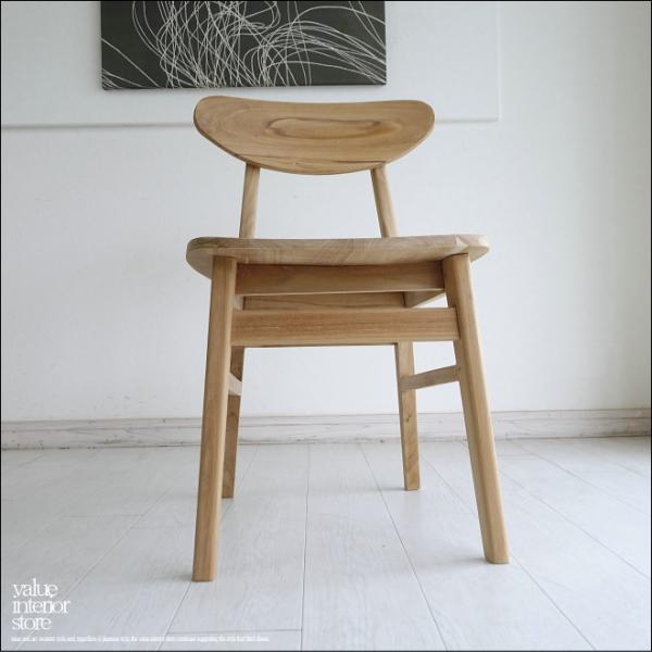 チーク無垢材 オーバルチェアN ダイニングチェア カフェチェア イス 椅子 チェアー ナチュラル 手...
