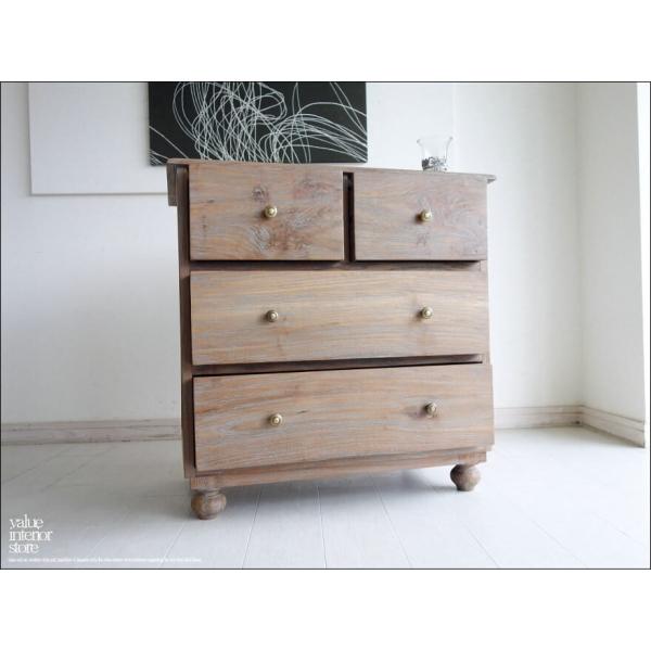 無垢材 チークチェストR80balq タンス 収納家具 整理タンス 箪笥 チーク材 天然木 手作り ...