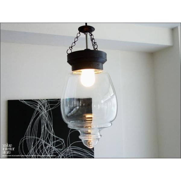 ガラスペンダントライトBIN 照明器具 天井照明 ランプ レトロ調 吊り下げ灯 真鍮 手作り エスニ...