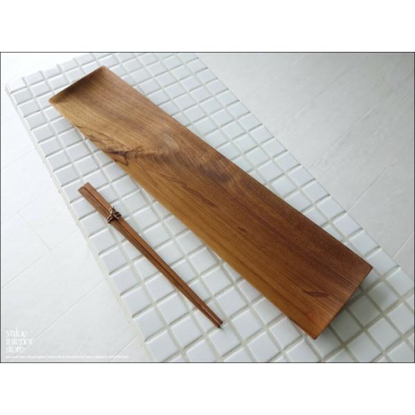 チーク材 長皿45cm 木皿 寿司皿 平皿 ロングプレート ウッドディッシュ お皿 和食器 ナチュラ...