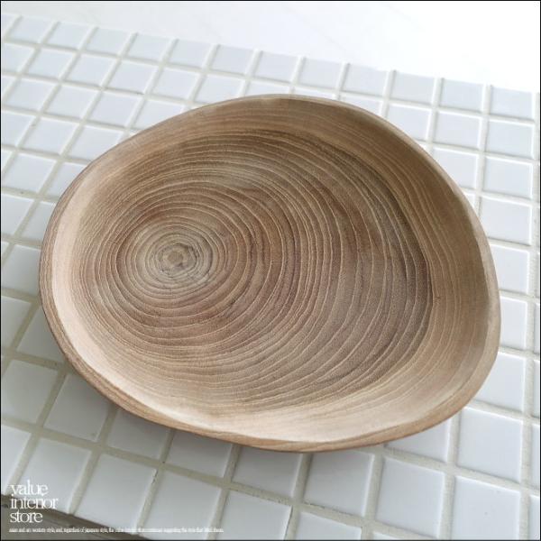 チーク無垢材 プリミティブプレートM 木製食器 木の皿 取り皿 木のお皿 中皿 楕円皿 パンプレート...