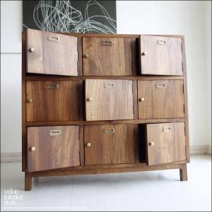 チーク無垢材 ロッカーNA 下駄箱 シュ−ズボックス 収納家具 新品 靴箱