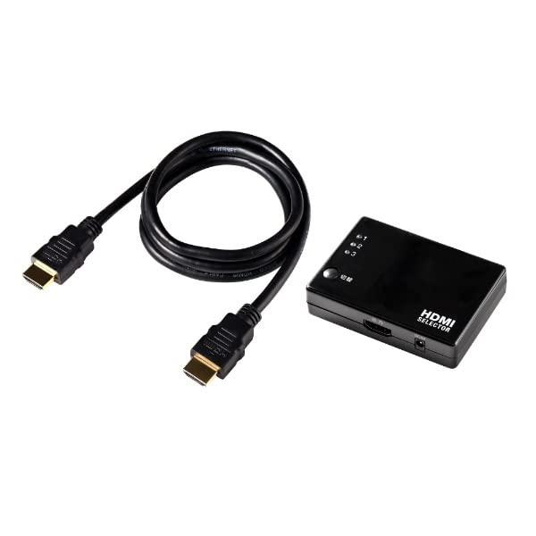 エルパ HDMIセレクター 分配器 4K 2K ケーブル付 ASL-HD302C (ELPA)