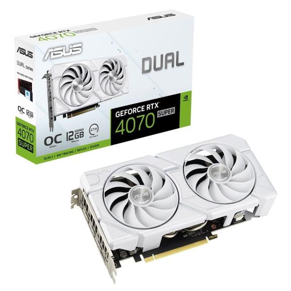 ASUS Dual GeForce RTX 4070 SUPER EVO White OC Edit...