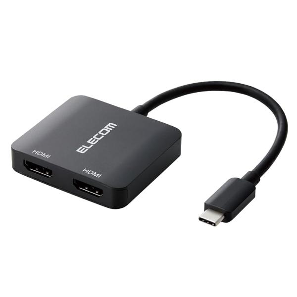 エレコム TypeC HDMI 変換アダプタ 2ポート 4K 60Hz 3画面 同時出力 複製 拡張...