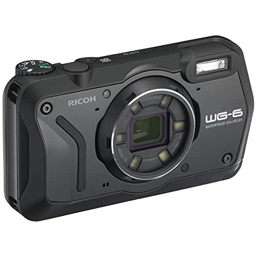 RICOH WG-6 ブラック 本格防水カメラ 20メートル防水 耐衝撃 防塵 耐寒 2000万画素...