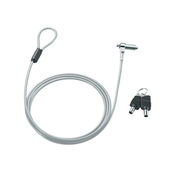 サンワサプライ 超小型シリンダセキュリティワイヤー (ワイヤー長2.0m/ワイヤー径4.4mm) S...