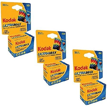 (コダック) Kodak Ultramax 400カラープリントフィルム 3点セット 36枚撮り 3...