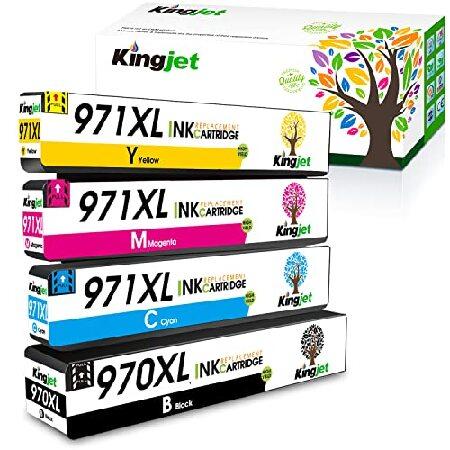 Kingjet 970XL 971XL インクカートリッジ HP 970 971 970XL 971...