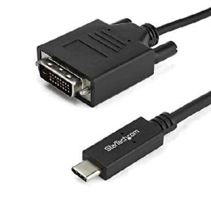 StarTech.com USB-C - DVIケーブル 1m 1920x1200対応 ブラック CDP2DVIMM1MB｜valueselection2