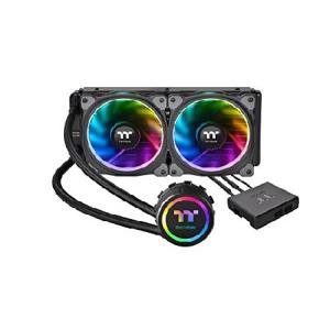 Thermaltake フローデュアルリングRGB240 TT プレミアムエディション PWM TR4 LGA2066 レディーAIO液体クーリングシステム CPU Coole 240mm CL-W157-PL12SW-A