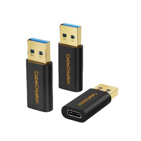 USB Type C to USB 3.0アダプタ, CableCreation 3個入りType ...