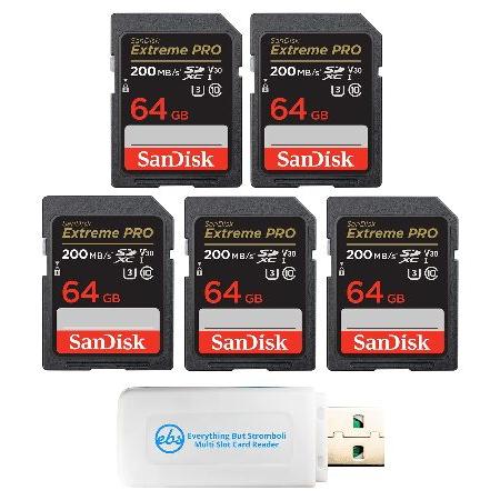 SanDisk 64GB (Five Pack) Extreme Pro Memory Card (...