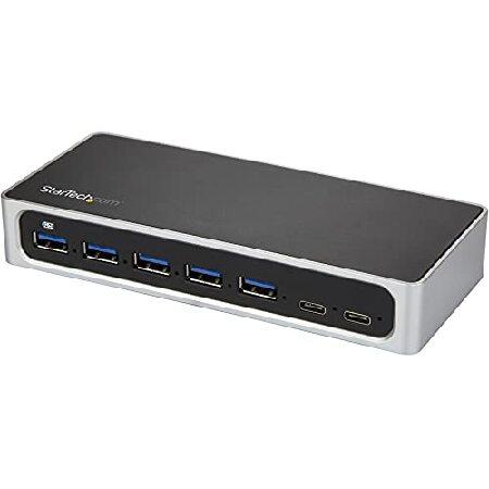 StarTech.com 7ポートUSB-Cハブ/急速充電ポート搭載/5x USB-A ＆ 2x U...