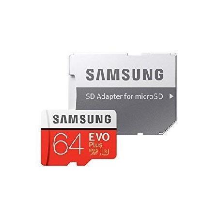 SAMSUNG 64GB EVO Plus Class 10 Micro SDHC アダプター付き ...