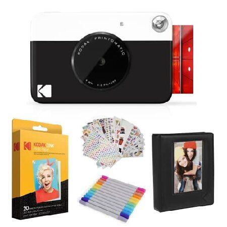 Kodak Printomatic Instant Camera (Black) Gift Bund...