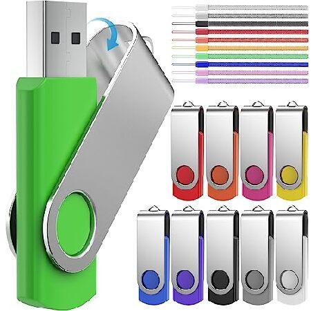 Thumb Drive 4GB 10 Pack USB Flash Drives Bulk, Swi...