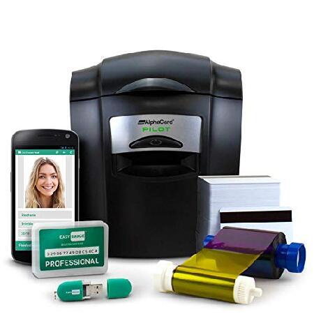 AlphaCard Complete ID Card Printer Bundle Pilot ID...