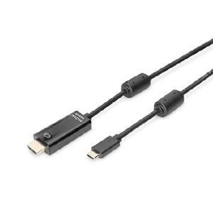 USB Type-Cアダプタケーブル Type-C - HDMI A M/M 2.0m 4K/60Hz 18GB CE BL ゴールド