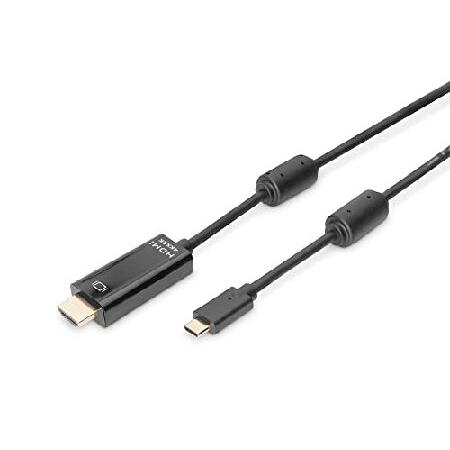 USB Type-Cアダプタケーブル Type-C - HDMI A M/M 2.0m 4K/60H...