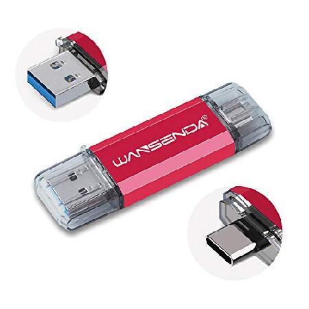 WANSENDA Type-C フラッシュドライブ USB C 写真ストレージ USB 3.0/3....